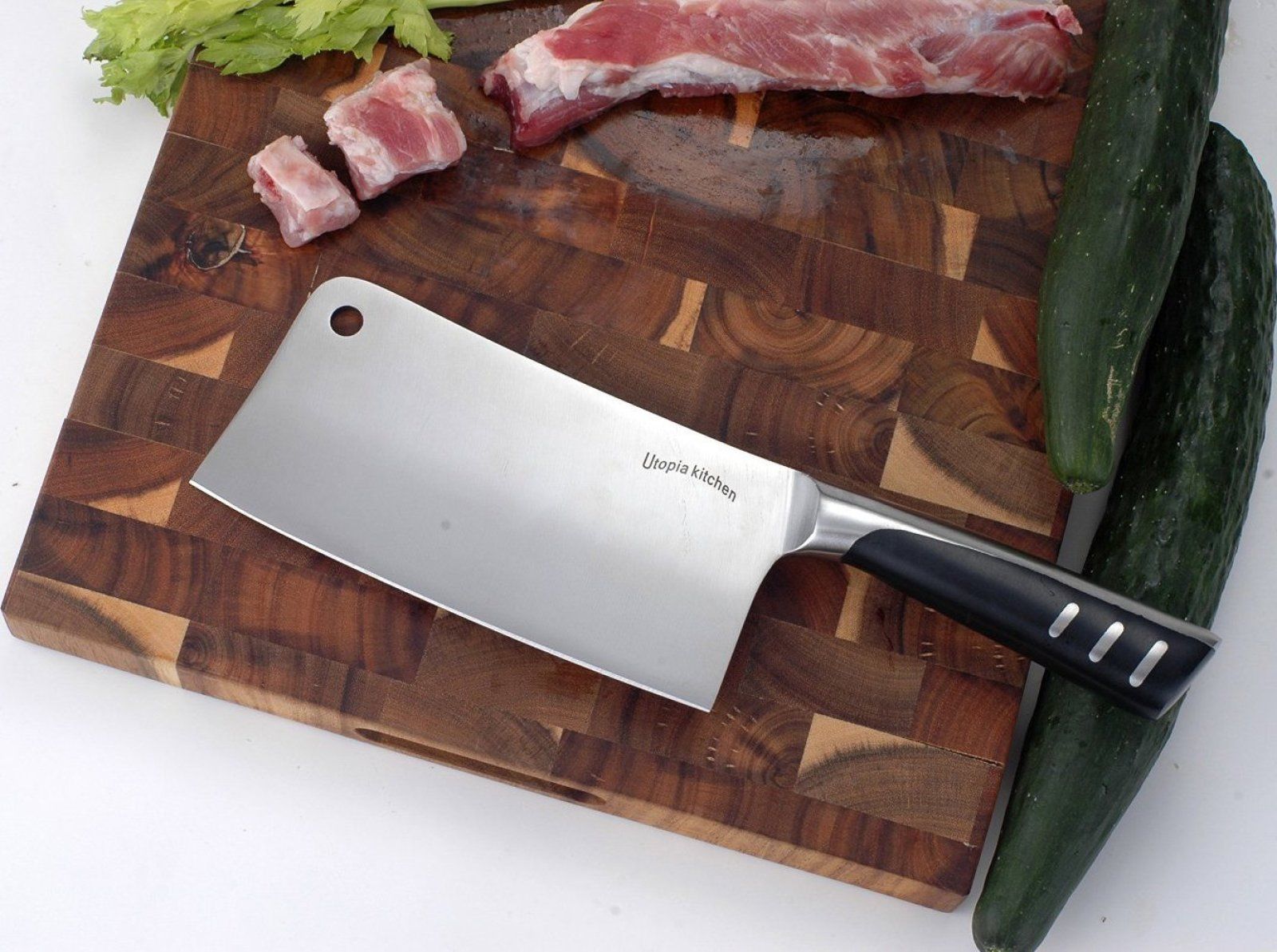 7-Inch Stainless Steel Chopper Cleaver by Utopia Kitchen Utopia Kitchen