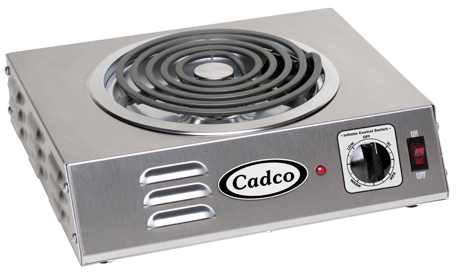 Cadco CSR-3T Countertop Hi-Power Single 120-Volt Hot Plate Cadco SCR-3T