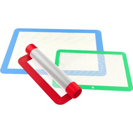 Vremi 3 Piece Silicone Baking Mat Set Vremi