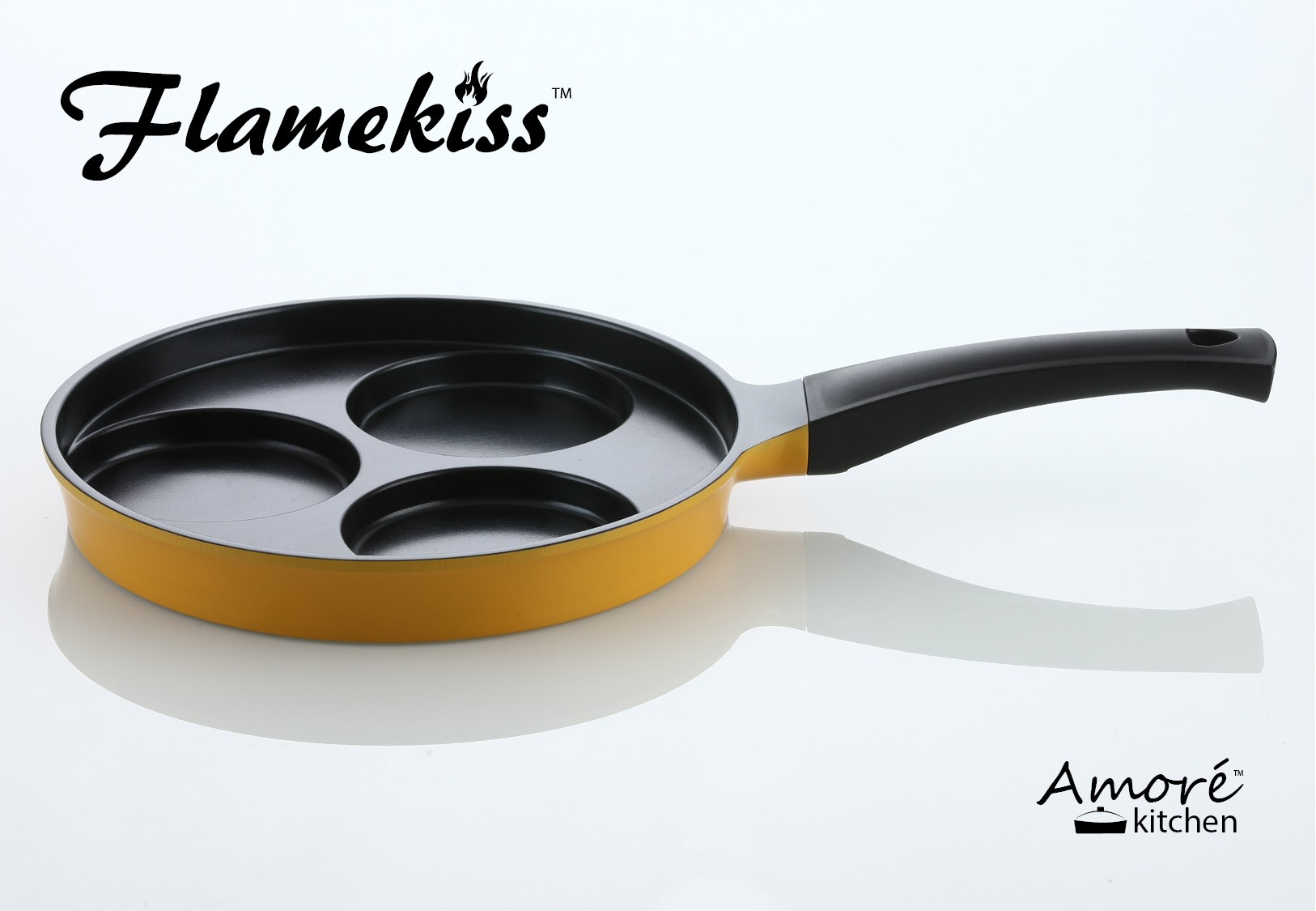 Flamekiss Orange Ceramic Coated Nonstick Flamekiss