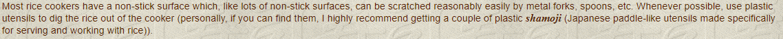 H2_ Never Use Metal Serving Utensils H2_ Never Use Metal Serving Utensils