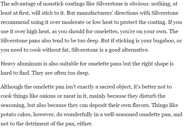 Choosing Your Own French Omelette Pan The Pros & Cons Of Each Option 1 Choosing Your Own French Omelette Pan The Pros & Cons Of Each Option 1