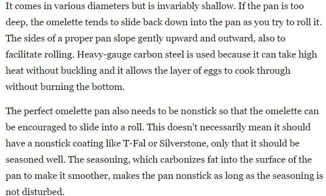 What Defines The Perfect French Omelette Pan 2 What Defines The Perfect French Omelette Pan 2