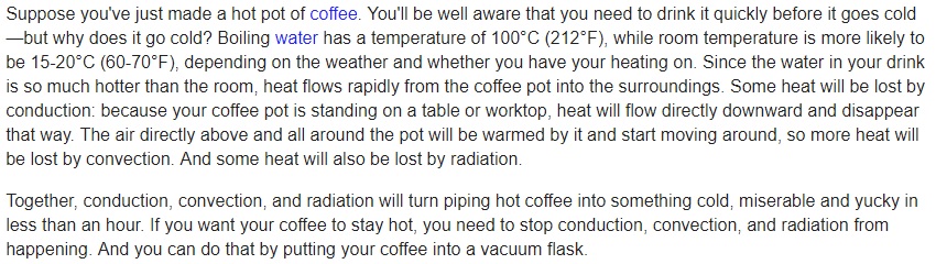 Why your coffee goes cold Why your coffee goes cold
