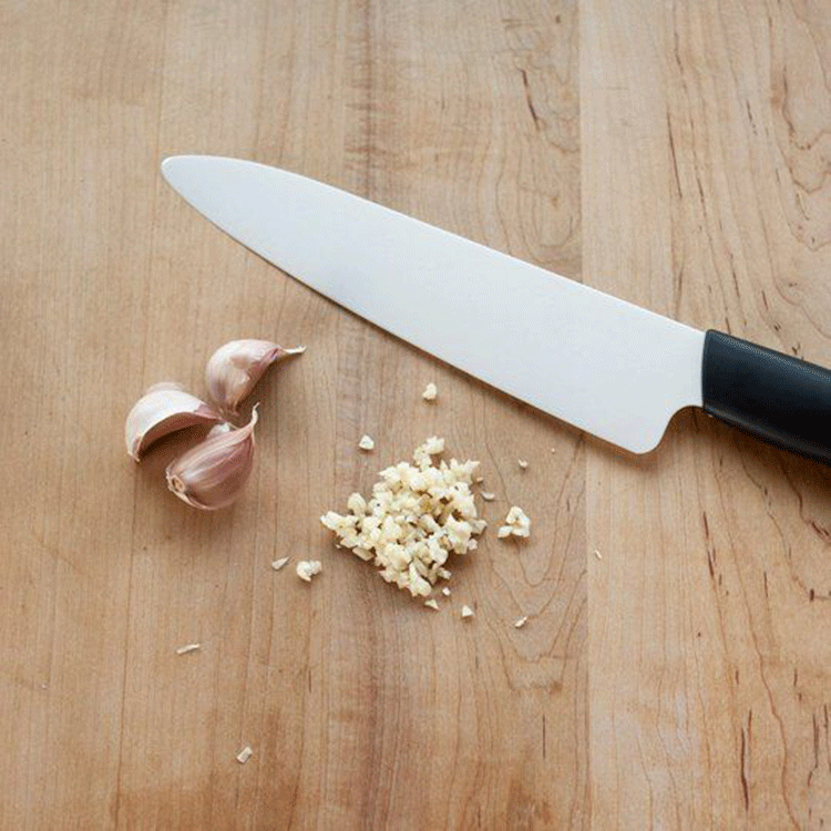 head of garlic halved