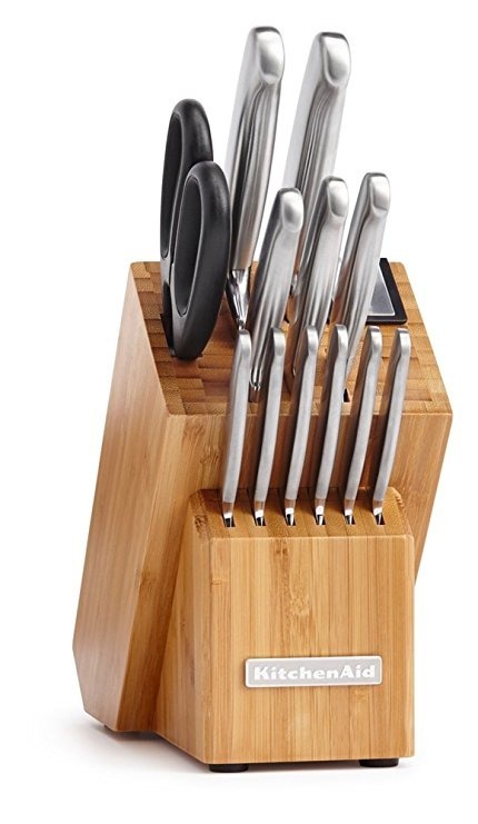 KitchenAid KKFSS14BO 14 Piece Classic Forged Series Brushed Stainless Steel Cutlery Set