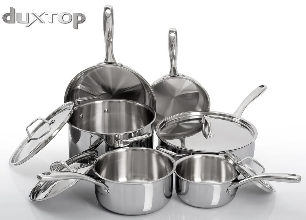 Duxtop Whole-clad Tri-Ply Stainless Steel Induction Cookware Set