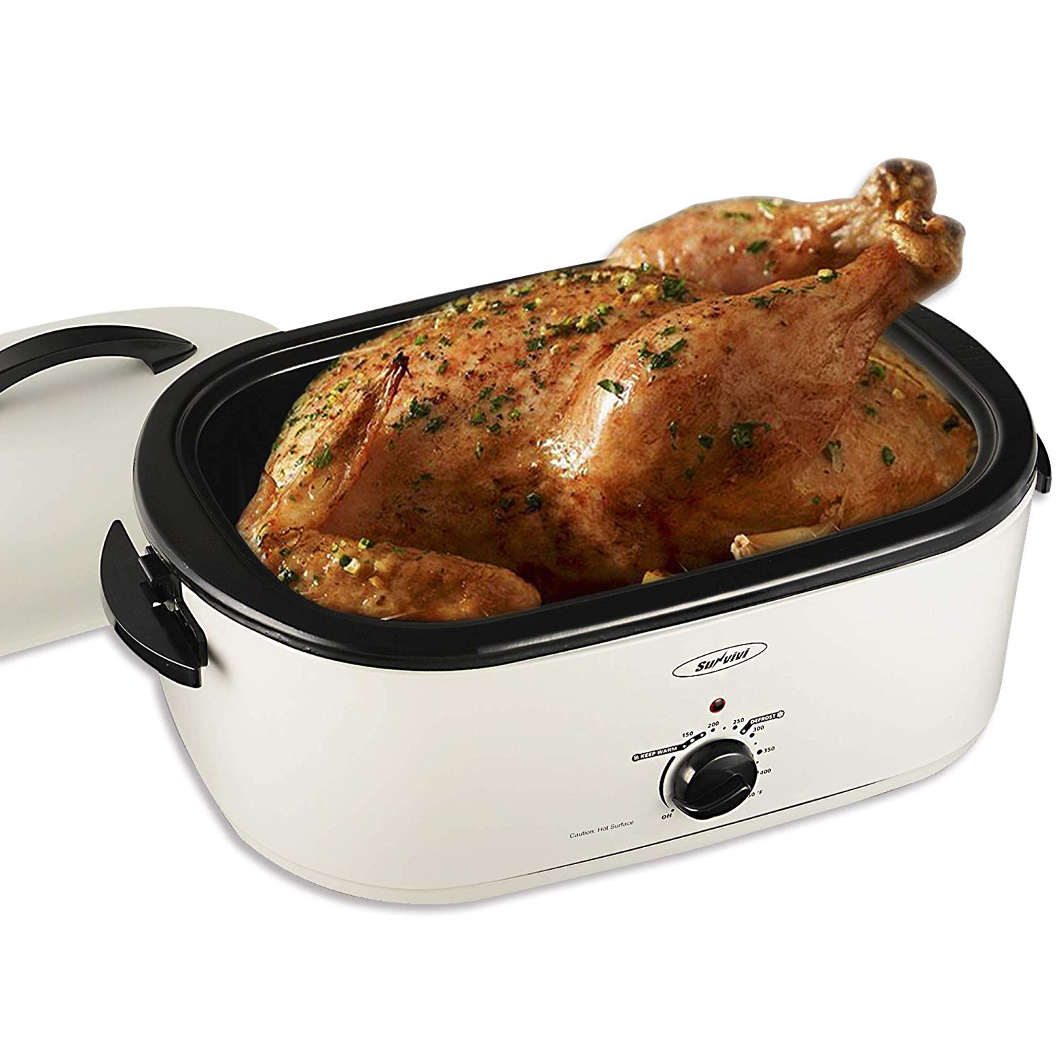 Sunvivi Electric Roaster Oven with Self-Basting Lid