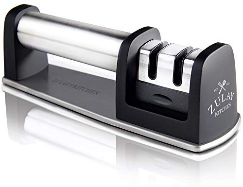 Zulay Kitchen Manual Stainless Steel Knife Sharpener