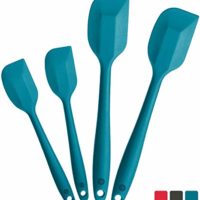 Silicone Spatula Set (2 Small, 2 Large), High Heat Resistant 