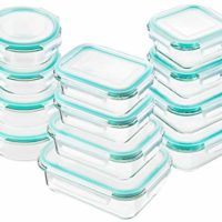 Bayco Glass Food Storage Containers with Lids, [24 Piece] Glass Meal Prep Containers, Airtight Glass Bento Boxes, BPA-Free 