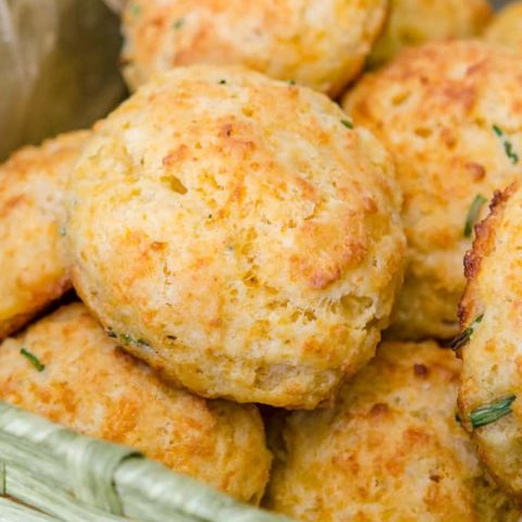 Bacon cheddar drop biscuits