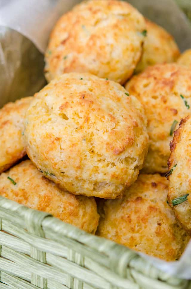 Bacon cheddar drop biscuits