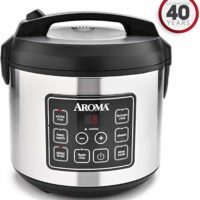 Aroma Housewares 20 Cup Cooked (10 cup uncooked) Digital Rice Cooker, Slow Cooker, Food Steamer