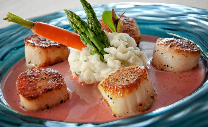 Starch With Scallops 