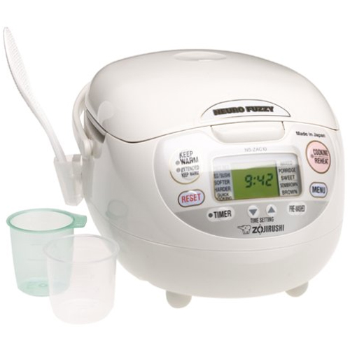 Zojirushi NS-ZCC10 5-1.5-Cup Neuro Fuzzy Rice Cooker and Warmer